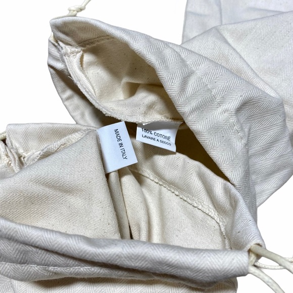 Loro Piana • Set (2) Shoe Dust Bags Cotton Italy - Picture 8 of 10